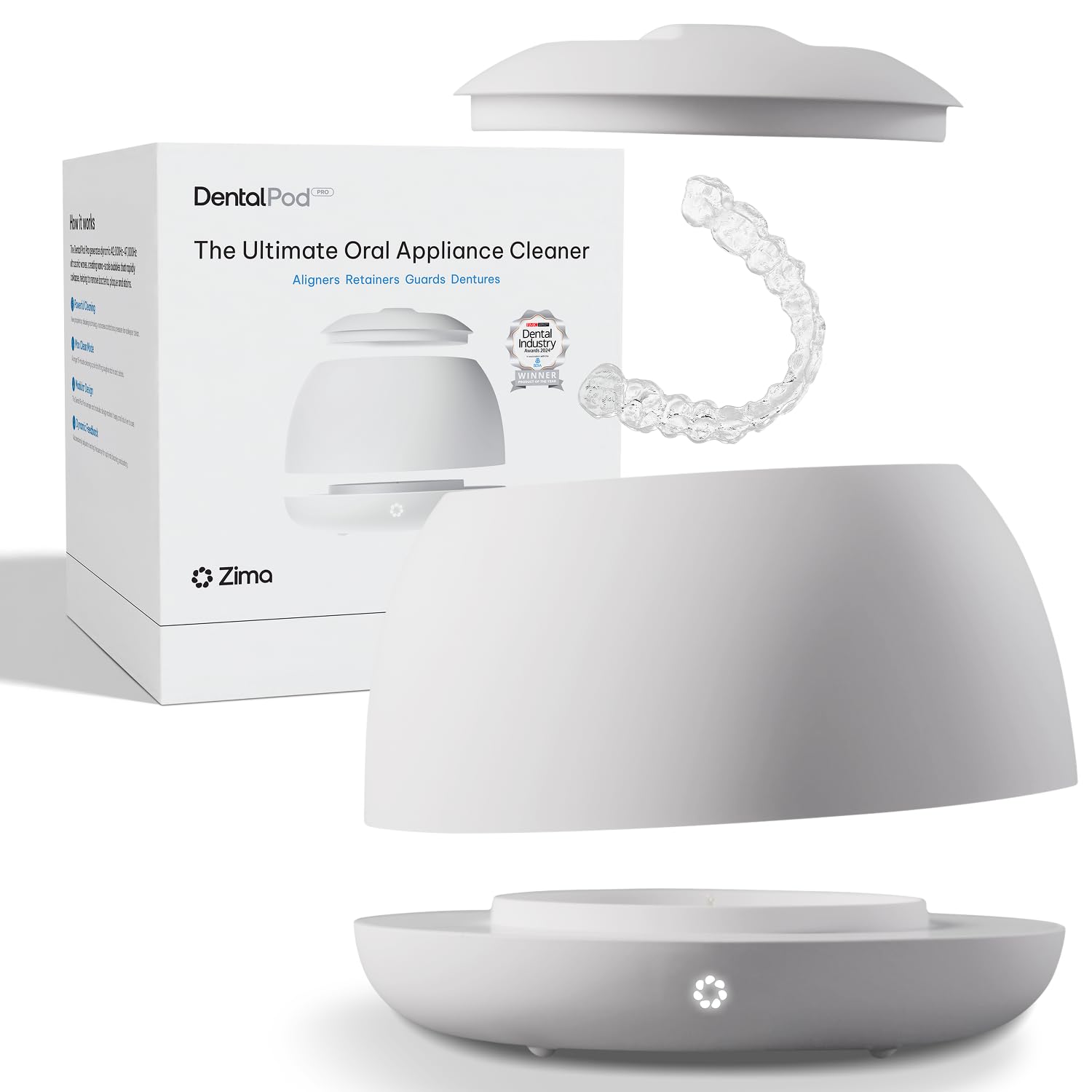 Amazon.com : Zima Dental Pod PRO: New Ultrasonic Retainer Cleaner